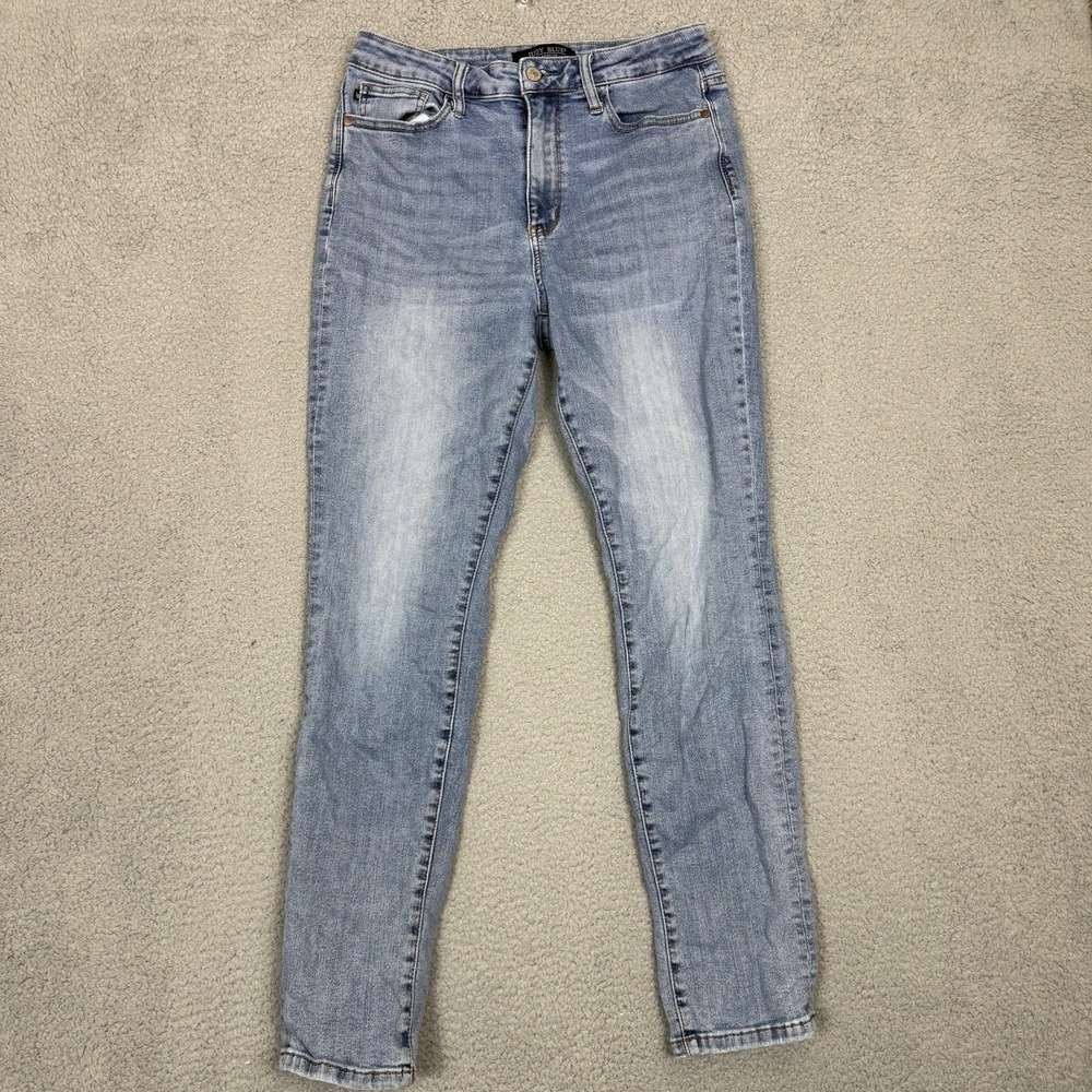 Judy Blue High-Waist Vintage Wash Boyfriend Jeans 9/29 Stretch